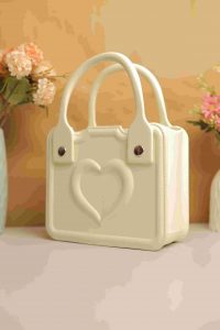 Waterproof Silicone Tote Bag Lightweight & Washable 001 ( White )