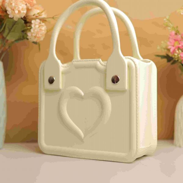 Waterproof Silicone Tote Bag Lightweight & Washable 001 ( White )