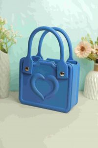 Waterproof Silicone Tote Bag Lightweight & Washable 001 ( Blue ) - Image 2