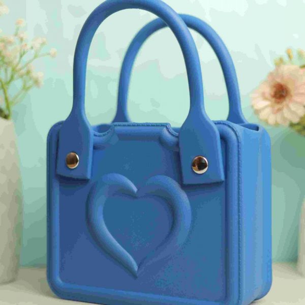 Waterproof Silicone Tote Bag Lightweight & Washable 001 ( Blue )