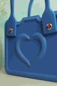 Waterproof Silicone Tote Bag Lightweight & Washable 001 ( Blue ) - Image 3