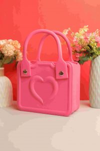 Waterproof Silicone Tote Bag Lightweight & Washable 001 ( Dark Pink) - Image 3