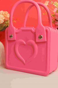 Waterproof Silicone Tote Bag Lightweight & Washable 001 ( Dark Pink) - Image 2