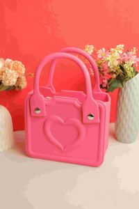 Waterproof Silicone Tote Bag Lightweight & Washable 001 ( Dark Pink)