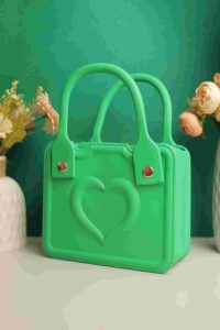 Waterproof Silicone Tote Bag Lightweight & Washable 001 ( Green )