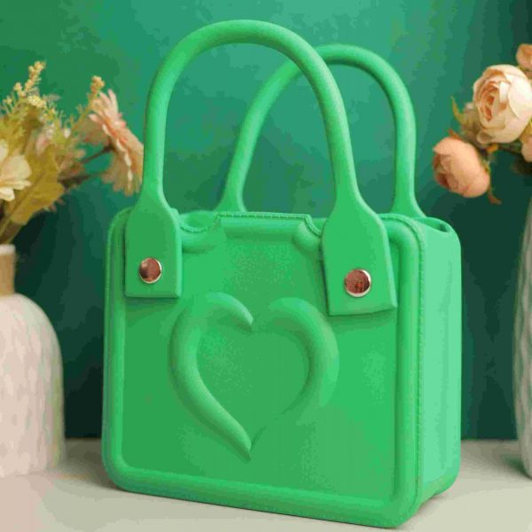 Waterproof Silicone Tote Bag Lightweight & Washable 001 ( Green )