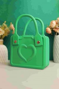 Waterproof Silicone Tote Bag Lightweight & Washable 001 ( Green ) - Image 3