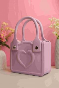 Waterproof Silicone Tote Bag Lightweight & Washable 001 ( Purple ) - Image 3
