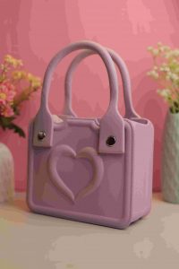 Waterproof Silicone Tote Bag Lightweight & Washable 001 ( Purple )