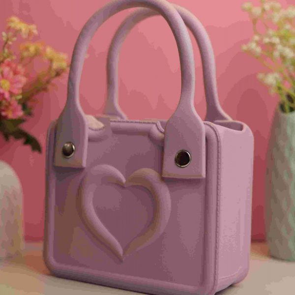Waterproof Silicone Tote Bag Lightweight & Washable 001 ( Purple )