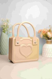 Waterproof Silicone Tote Bag Lightweight & Washable 001 ( Light Brown )