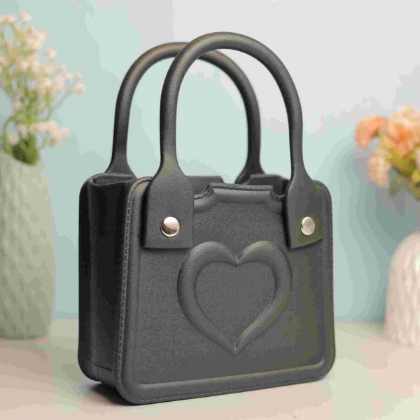 Waterproof Silicone Tote Bag Lightweight & Washable 001 ( Black )