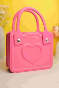 Waterproof Silicone Tote Bag Lightweight & Washable 001 ( Light Pink ) - Image 3