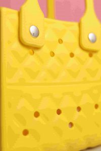 Waterproof Silicone Tote Bag Lightweight & Washable 007 ( Yellow ) - Image 2