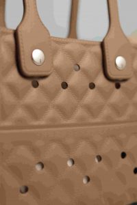 Waterproof Silicone Tote Bag Lightweight & Washable 007 ( Dark Brown ) - Image 2
