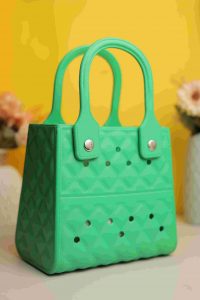 Waterproof Silicone Tote Bag Lightweight & Washable 007 ( Green )