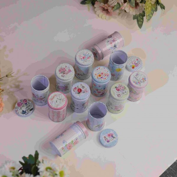 Shabby Chic Floral Tins pack of 12