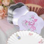 Vintage Flower-Shaped Tin Box Assorted Floral Prints ( Pack of 4 ) - Image 2