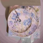 Blue Bloom Ceramic Two Tier Plate - Image 4
