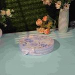 Blue Bloom Ceramic Dessert Snack Plate Set of 2 - Image 5