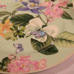 Tropical Garden Bloom Ceramic Dessert & Snack Plate Set of 2 - Image 2