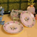 Floral Harmony Porcelain Plate Set Of 2