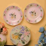 Floral Harmony Porcelain Plate Set Of 2 - Image 3