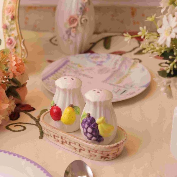 Fruit salt and pepper shakers