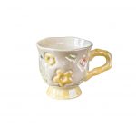 Ceramic Tulip Cup CY-543 Yellow - Image 2