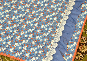 Classy Blue Floral design Sujni/Sofa cover - Image 6