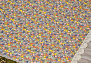 English Grey Floral design Sujni/Sofa Cover - Image 4