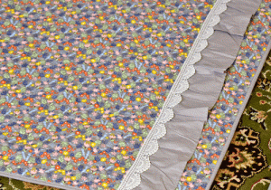 English Grey Floral design Sujni/Sofa Cover - Image 3