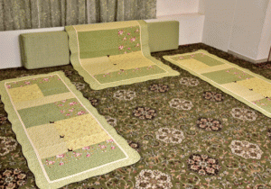 Classy Contemporary Floral Green Quilted Sofa Cover/ Sujni � 137 - Image 10