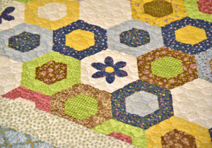 Multicolored Hexagon design Green Sujni/Sofa Cover - Image 9