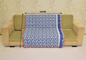 Classy Blue Floral design Sujni/Sofa cover - Image 2