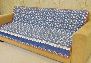 Classy Blue Floral design Sujni/Sofa cover - Image 3