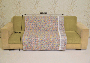 English Grey Floral design Sujni/Sofa Cover - Image 2