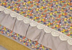 English Grey Floral design Sujni/Sofa Cover - Image 9