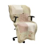 Classy Contemporary Floral Light Brown Quilted Chair Cover/ Sujni � 136-A - Image 6
