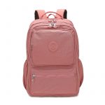 Mindesa High Quality Men And Women Large Capacity Lightweight Nylon Best Fashion Leisure Laptop Backpack School Bag 8766 PINK
