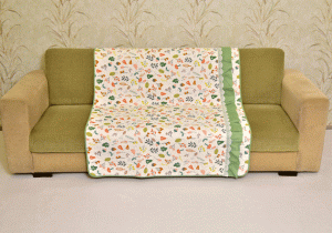 Classy Abstract design Green Sujni/Sofa cover