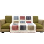 Classy Contemporary Patterned Checkered Red Quilted Sofa Cover/ Sujni - Image 9