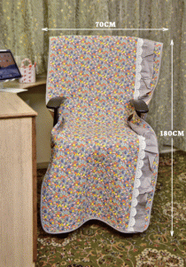 English Grey Floral design Sujni/Chair Cover - Image 2