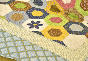 Multicolored Hexagon design Green Sujni/Sofa Cover - Image 7