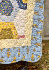 Multicolored Hexagon design Blue Sujni/Chair Cover - Image 3