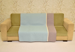 Basic and Dainty Blue-Grey Sujni/Sofa Cover