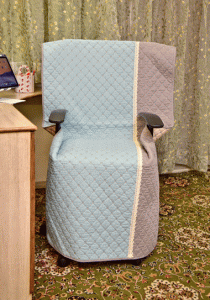 Classy Blue Floral design Sujni/Chair cover