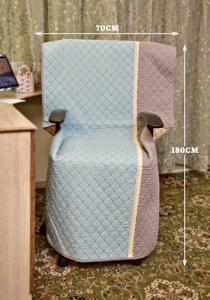 Classy Blue Floral design Sujni/Chair cover - Image 3