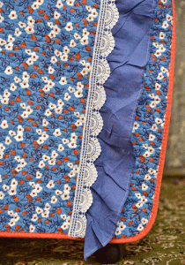Basic and Dainty Blue-Grey Sujni/Chair Cover - Image 3