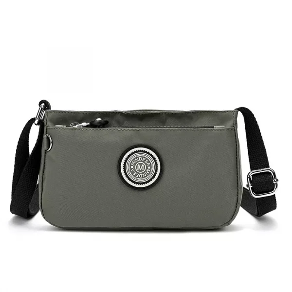 Mindesa crossbody bag convenient bag portable nylon bag No. 8660 Dark Grey
